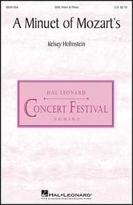 cover A Minuet of Mozart's SSA choral sheet music cover